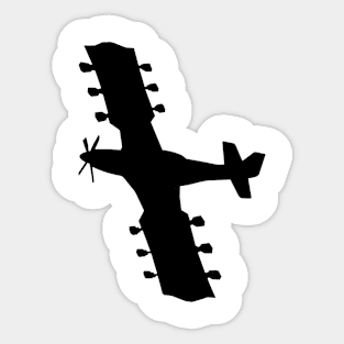 GUITAR AIRPLANE -1 Sticker